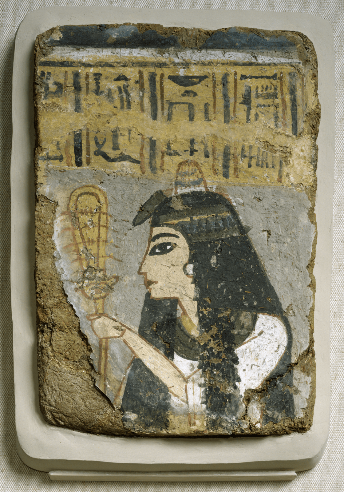 Freska na ktorej je vyobrazená egyptská žena.