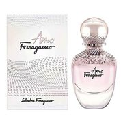 Produkt SALVATORE FERRAGAMO AMO FERRAGAMO v priehľadne ružovom flakóne.