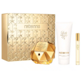 Paco Rabanne Lady Million Darčeková sada, parfémovaná voda 80ml + telové mlieko 100ml + parfémovaná voda 10ml -  poškodený obal