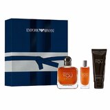Giorgio Armani Emporio Stronger With You Intensely Darčeková sada, Parfumovaná voda 100ml + Parfumovaná voda 15ml + Sprchový gél 75ml