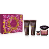 Versace Crystal Noir Darčeková sada, toaletná voda 90ml + sprchový gél 100ml + telové mlieko 100ml + toaletná voda 5ml