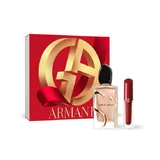 Giorgio Armani Sí Intense - plnitelný Darčeková sada, eau de parfum 100 ml + lipsatin 4 ml
