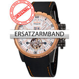 Perigaum Replacement Strap silicon P-1108-IR Black Gold Rose Clasp