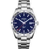 Rotary GB05176/05 Henley GMT men`s 40mm 10ATM