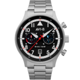 AVI-8 AV-4088-11 Carey Dual Time 44mm 5ATM