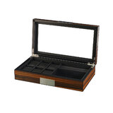 Rothenschild watches & jewelry box RS-2378-EB for 6 watches + 2 compartments