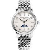Frederique Constant FC-206MPWD1S6B Slimline Moonphase Ladies Watch 