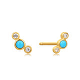 ANIA HAIE Ear Studs Terquoise & Sapphire Gold 14K EAU001-11YG