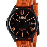 U-Boat 9538 Darkmoon Orange IPB Mens Watch 44mm 5ATM