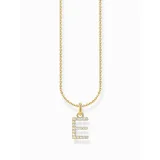 Thomas Sabo KE2244-414-14-L45V Gold-plated necklace letter E 