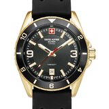 Swiss Alpine Military 7034.1817 Mens Watch Sierra gold black 42mm 10ATM