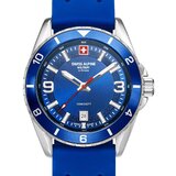 Swiss Alpine Military 7034.1835 Mens Watch Sierra silver blue 42mm 10ATM