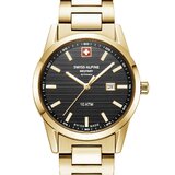 Swiss Alpine Military 7767.1117 Ladies Watch Argos gold black 34mm 10ATM