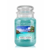 Country Candle Tropical Waters vonná sviečka veľká 2-knôtová (652 g)