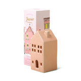 Paddywax Incense Holiday Village Ceramic Pink Townhouse - domček na 20 vonných kuželov - Persimmon Chestnut