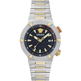 Versace VE8G00424 Mens Watch Greca Logo Diver 43mm 10ATM 