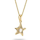 Thomas Sabo KE2382-M01-14-L55V Necklace Starfish with Mother of Pearl for Women, Adjustable