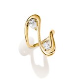 Thomas Sabo TR2545-M01-14-58 Ring with White Teardrop-Shaped Cubic Zirconia for Women, Gold-Plated