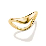Thomas Sabo TR2544-M01-39-56 Wave-Shaped Ring for Women, Gold-Plated