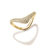 Thomas Sabo TR2546-M01-14-54 Wave-Shaped Ring with White Cubic Zirconia for Women