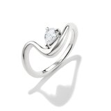 Thomas Sabo TR2543-051-14-56 Ring with White Teardrop-Shaped Cubic Zirconia for Women