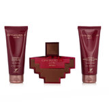 Afnan Ornament Purple Allure Darčeková sada Parfumovaná voda 100 ml + Sprchový gel 100 ml + Telové mlieko 100 ml