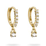 Thomas Sabo CR781-M01-14 Hoop Earrings with White Cubic Zirconia Gold-Plated Women