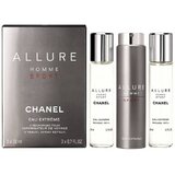 Chanel Allure Homme Sport Eau Extreme Parfémovaná voda, 3 x 20ml (1x plniteľná + 2x náplň)