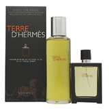 Hermes Terre D´Hermes Parfum Darčeková sada, parfémovaná voda náplň 125ml + parfémovaná voda plnitelný 30ml