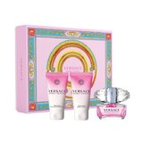 Versace Bright Crystal Darčeková sada, toaletná voda 50ml + sprchový gél 50ml + telové mlieko 50ml