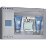 Azzaro Chrome Darčeková sada, toaletná voda 100ml + balzám po holení 75ml + sprchový gel 75ml 