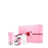 Bvlgari Omnia Pink Sapphire Darčeková sada, toaletná voda 65ml + telové mlieko 75ml + sprchový gel 75ml