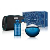 Bvlgari Aqva Atlantiqve Darčeková sada, toaletná voda 100ml + balzám po holení 75ml + sprchový gel 75ml  + taška