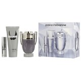 Paco Rabanne Invictus Darčeková sada, toaletná voda 100ml + toaletná voda 10ml + sprchový gel 100ml 
