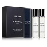 Chanel Bleu de Chanel Parfémovaná voda, 3x20ml (1x plniteľná + 2x náplň)