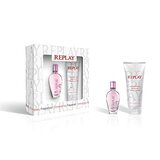 Replay Jeans Spirit! for Her Darčeková sada, toaletná voda 20ml + telové mlieko 100ml