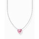 Thomas Sabo KE2211-051-9-L45V Silver necklace w. pink heart pendant 
