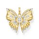 Thomas Sabo PE984-414-14 Anhänger butterfly mit Steinen vergoldet Damen