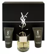 Yves Saint Laurent L´Homme Darčeková sada, toaletná voda 60ml + balzám po holení 50ml + sprchový gel 50ml