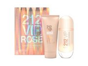 Carolina Herrera 212 VIP Rose Darčeková sada, parfémovaná voda 80ml + telové mlieko 100ml (Travel set)