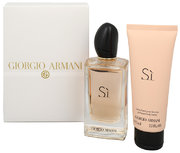 Giorgio Armani Si Darčeková sada, parfémovaná voda 100ml + telové mlieko 75ml (Travel set)