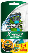 Jednorazový holiaci strojček pre mužov Wilkinson Xtreme3 Sensitive 4 ks