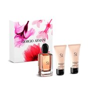 Giorgio Armani Si Darčeková sada, parfémovaná voda 100ml + telové mlieko 50ml+ sprchový gel 50ml