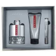 Prada Luna Rossa Darčeková sada, toaletná voda 100ml + toaletná voda 10ml + sprchový gél 100ml - poškodený obal