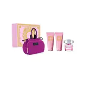 Versace Bright Crystal Darčeková sada, toaletná voda 90ml + sprchový gél 100ml + telové mlieko 100ml + taška