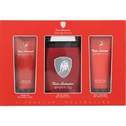 Tonino Lamborghini Sportivo Darčeková sada, Toaletná voda 125ml + Sprchový gél 100ml + Balzam po holení 100ml