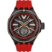 Nubeo NB-6075-09 Mens Watch Messenger Tourbillon Limited 52mm 10ATM