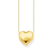 Thomas Sabo KE2276-413-39-L45V Bold - Gold-plated Necklace with Pendant in Heart Shape 40-45 cm Ladies