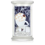 Kringle Candle Cashmere & Cocoa vonná sviečka veľká 2-knôtová (624 g)