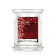 Kringle Candle Frosted Mahogany vonná sviečka stredná 2-knôtová (411 g)